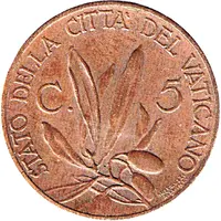 5 Centesimi - Pius XI Jubilee