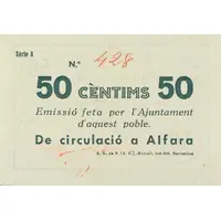 50 Céntimos Alfara dels Ports