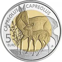 5 Euro - Henri I The roe deer