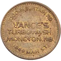 Token - Vance's Turbowash Moncton, New Brunswick