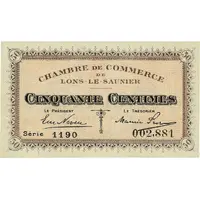 50 Centimes - Chambre de Commerce de Lons-le-Saunier 39C