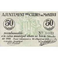 50 Céntimos Caldes de Montbui