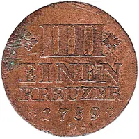 1/4 Kreuzer - Christian IV