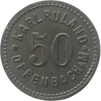 50 Pfennig - Offenbach Karl Ruland