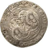 1 Groschen Counterstamped