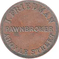 1 Penny - I. Friedman Hobart, Tasmania