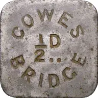 1/2 Penny - Cowes Bridge Square
