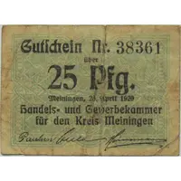 25 Pfennig Handels- und Gewerbekammer