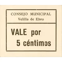 5 Céntimos Velilla de Ebro