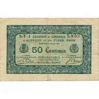 50 Centimes - Chambres de commerce d'Alençon et de Flers [61]
