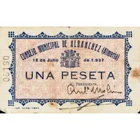 1 Peseta Albánchez