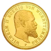 20 Mark - Wilhelm II Württemberg, Restrike