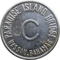 Token - Paradise Island Bridge - C, First Issue Nassau