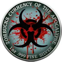 1 Ounce - 75 Zombucks Kookaburied, colorized