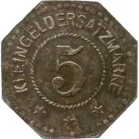 5 Pfennig - Halle A. Riebecksche Montanwerke A.G