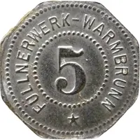 5 Pfennig - Warmbrunn Füllnerwerk