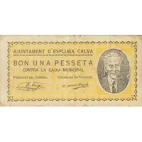 1 Peseta Espluga Calva