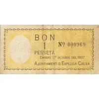 1 Peseta Espluga Calva