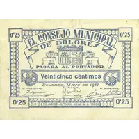 25 Céntimos Dolores