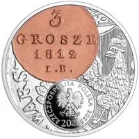 20 Zlotys 3 Grosz coin of the Duchy of Warsaw
