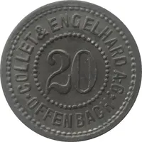20 Pfennig - Offenbach Collet and Engelhard A.G.