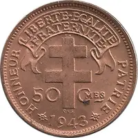 50 Centimes with 'LIBRE'