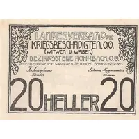 20 Heller Rohrbach - Landesverband der Kriegsbeschädigten