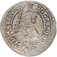 3 Kreuzers - Karl Friedrich von Bernstadt