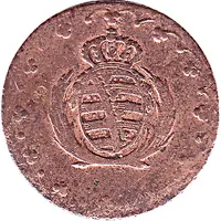 1 Pfennig - Frederick August I