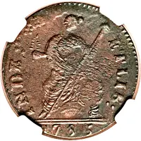 Copper 'Mailed Bust Facing Left'