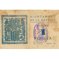 1 Peseta La Garriga