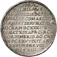 1 Thaler - William Louis Death