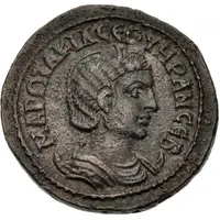 Æ - Otacilia Severa Statue of Tyche