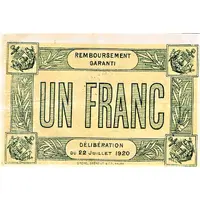 1 Franc - Syndicat Général des Commerçants and Industriels de Trouville-sur-Mer 14