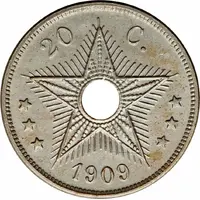 20 Centimes - Léopold II