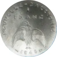 1 Franc Essai aluminium, flat rim