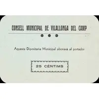 25 Céntimos Vilallonga del Camp