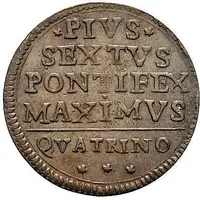 1 Quattrino - Pius VI