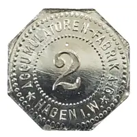 2 Pfennig - Hagen Accumulatoren-Fabrik