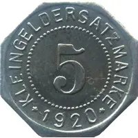 5 Pfennig - Schneidemühl