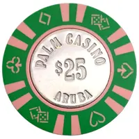 Token/Chip - 25 Dollars - Palm Casino Aruba Casino Chip