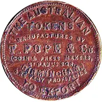 1 Penny - T. Pope and Co. Birmingham