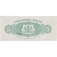 5 Dollars Colonial Bank
