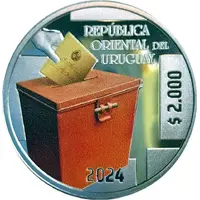 2000 Pesos Uruguayos Electoral Court Centenary