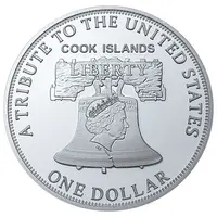 1 Dollar - Elizabeth II Flowing Hair Dollar