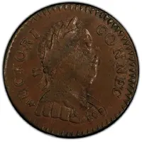 1/2 Penny - Copper 'ET LIB INDE'