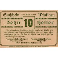 10 Heller Winklarn