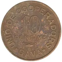 10 Centimos - Unió de Cooperadors