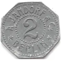 2 Pfennig - Berlin A. Jandorf and Co.