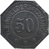 50 Pfennig - Duisburg Firma Peter Fix Söhne G.m.b.H